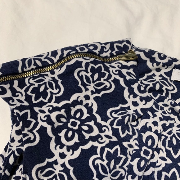 Charter Club  Petite Navy & White Dress w/Belt - Picture 8 of 13
